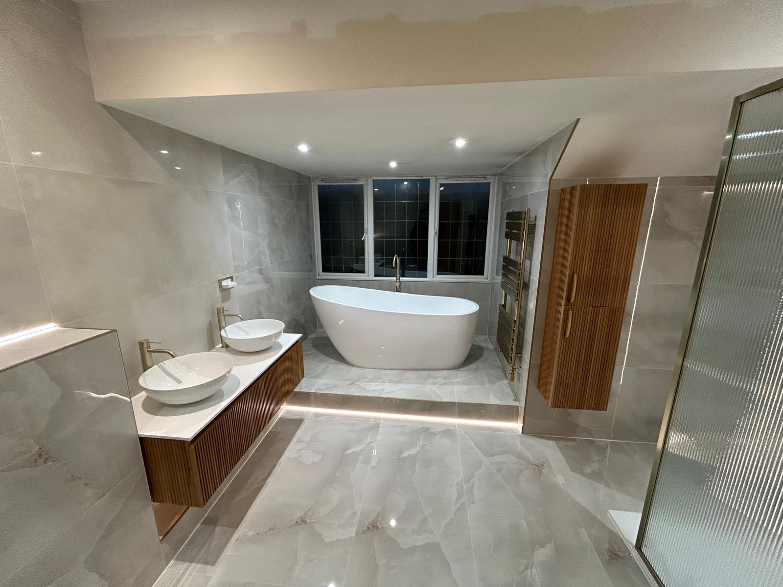 Finished premium bathroom